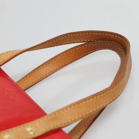LOUIS VUITTON Monogram Vernis Reade MM Hand Bag Red Rouge M91086 - Picture 8 of 12